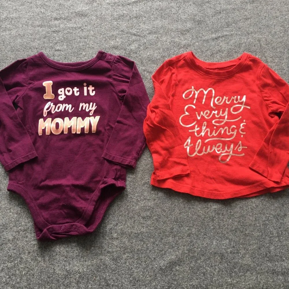 Baby Girl 18-24 Months Clothing Lot 8x‎ Pieces Bulk Winter Preppy Casual Cotton